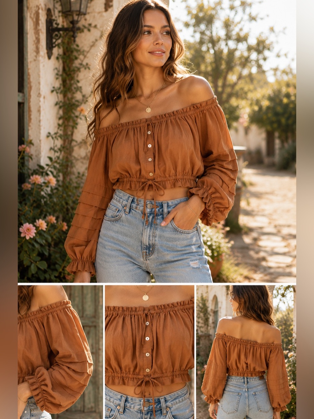 POL- Gorgeous Women’s Cropped Top Size Small.NWOT